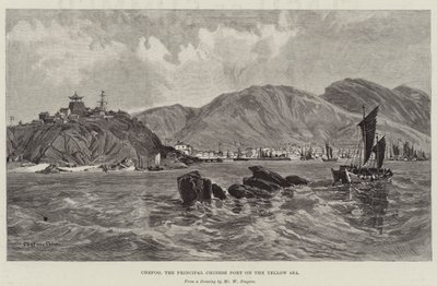 Chefoo, de belangrijkste Chinese haven aan de Gele Zee door William Crimea Simpson
